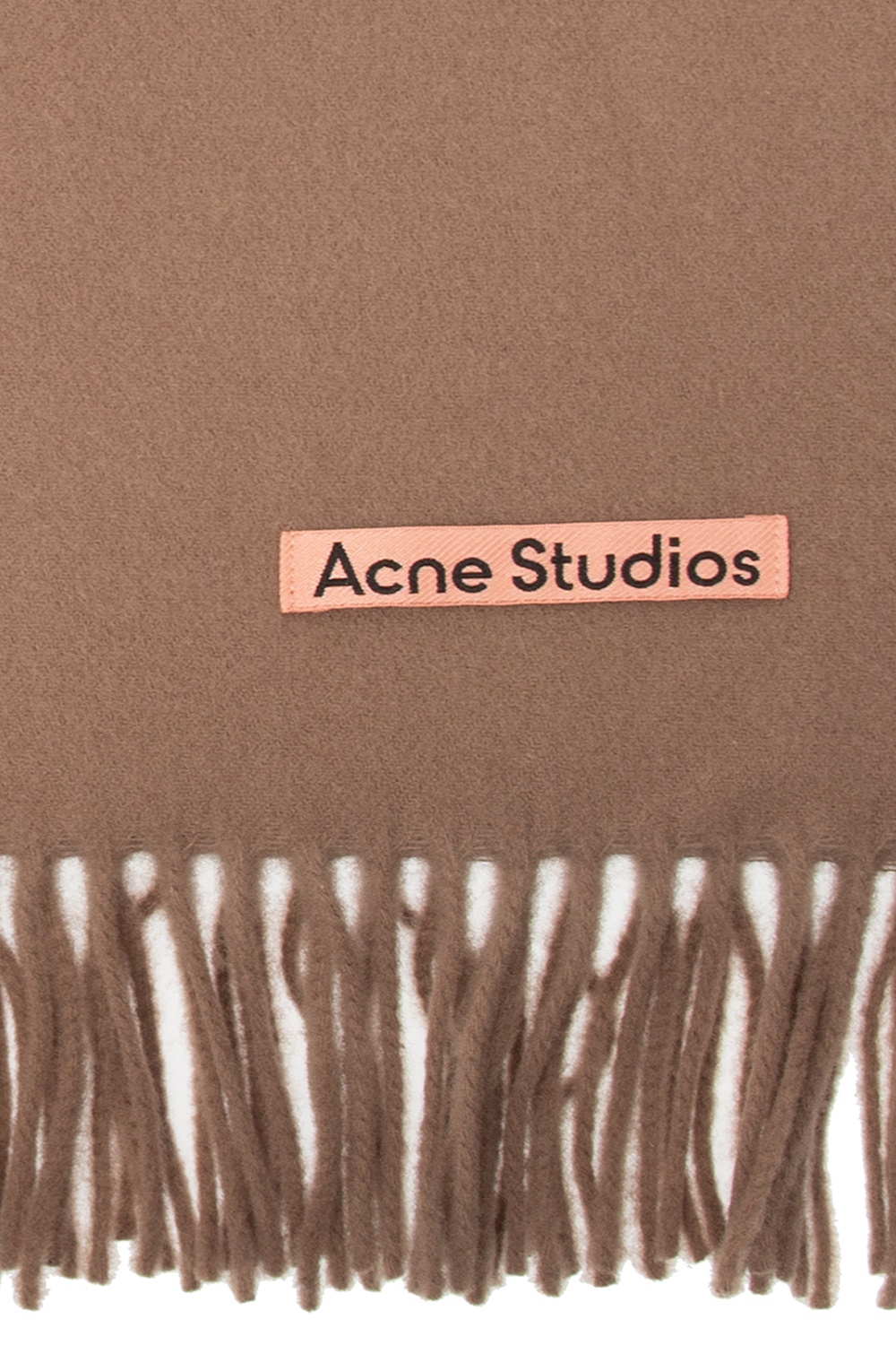 Brown Scarf with logo Acne Studios - SchaferandweinerShops Japan